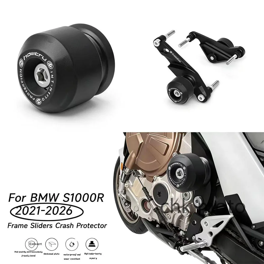 For BMW s1000r / m1000r & S1000R 2021-2026 / M1000R 2023-2026 Motorcycle Falling Crash Protection Aluminum+Nylon Fiberglass
