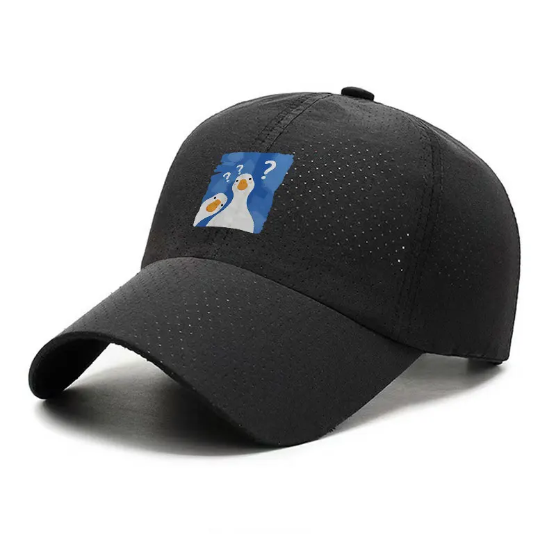 Confused Geese Quick Dry Baseball Cap Adjustable Breathable Outdoor Sports Hat for Men Women
