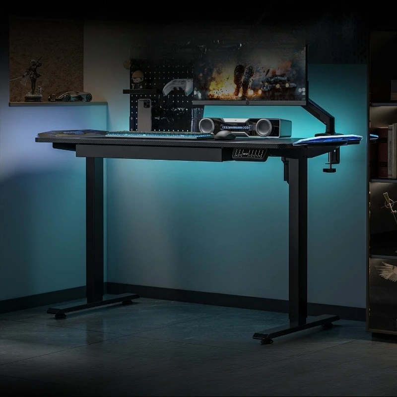 

Solid wood electric lifting table hole board e-sports table mobile home keyboard support computer table