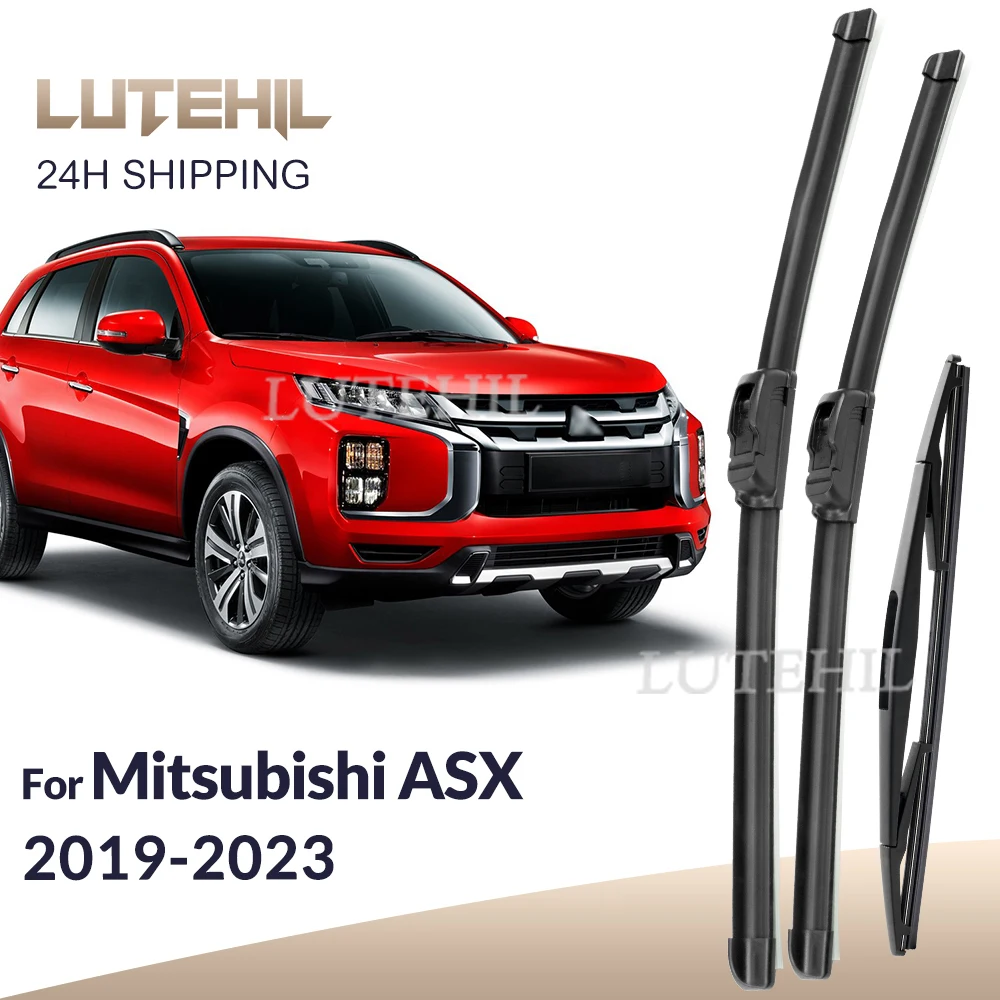 

For Mitsubishi ASX 2019-2023 2020 2021 2022 Wiper Front & Rear Wiper Blades Windshield Windscreen Window Brushes 24"+21"+10"