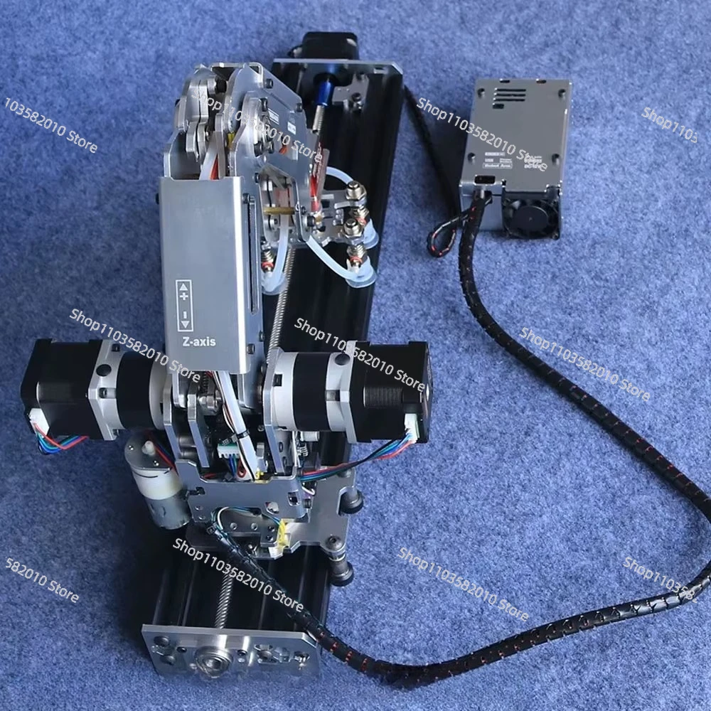 High Performance Industrial Robot Model Kit Unassembled All Metal Stepping Arm with Slide Robot Kit