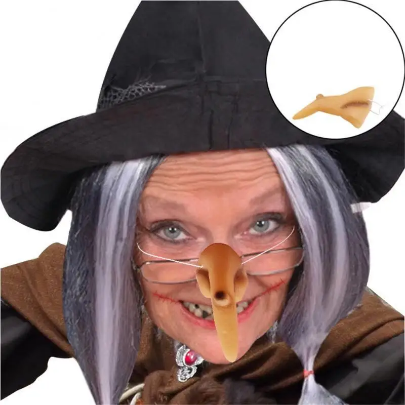 Halloween Simulation Latex Pig Nose Fake Wicked Witch Nose Halloween Party Props Masquerade Mask Witch Pig Nose Cosplay