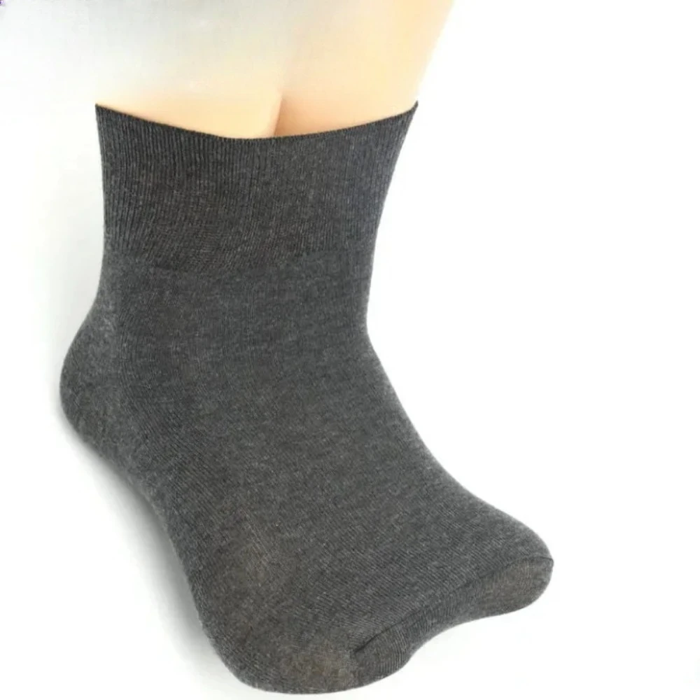 3/6Pairs Prevent Varicose Veins Socks Mens Diabetics Patients Cotton Loose Mouth Sock Man Women Comfort Meias