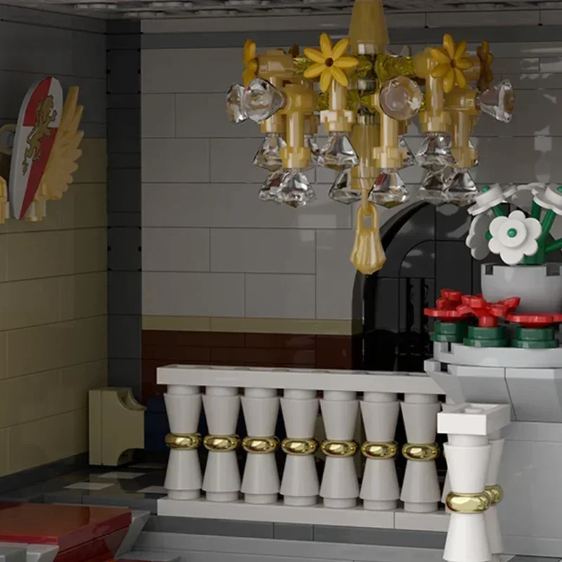 Moc Building Block The Embassy Building Model Technology Brick DIY Assembly  City Street View Toy Holiday Gift