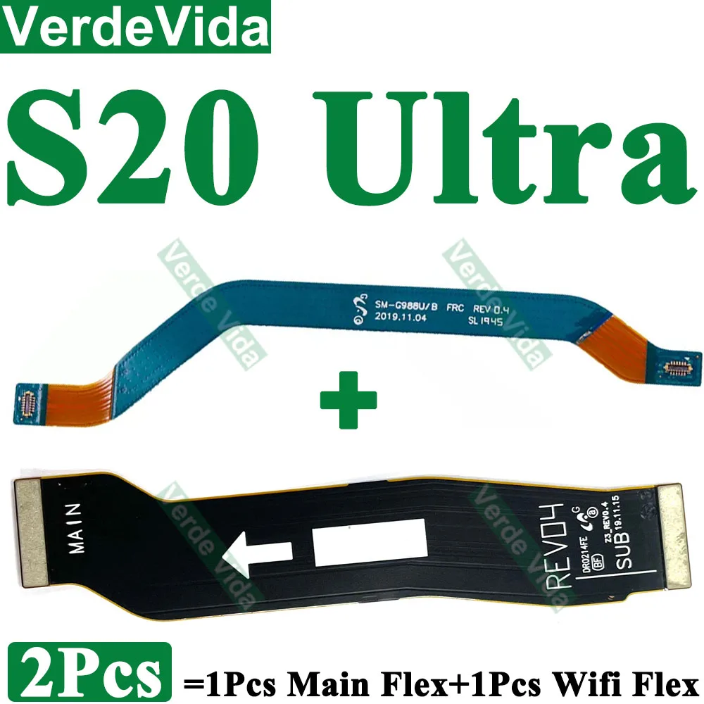 2Pcs WIFI Signal + Main Board Cable Connector For Samsung S24 S23 S22 Ultra S21 S20 Plus S20+ S21U S22Ultra S21FE Motherboard image 2