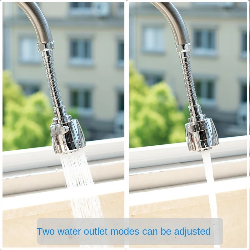 Splash-proof Head of Faucet Universal Foaming and Water-saving Extender for Kitchen Filtering and Shaping Pressurized Shower