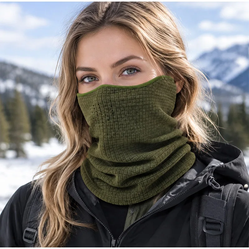 Autumn Winter Neck Protection Windproof Riding Mask Double-sided Warm Unisex Ski Mask Cold-proof  Scarf Windproof Ear Scarf