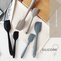 Food Grade Silicone Flexible Spatula Set of 2 for Baking, Scraping, Mixing BPA Free Nonstick Cooking Seamless & Dishwasher Safe