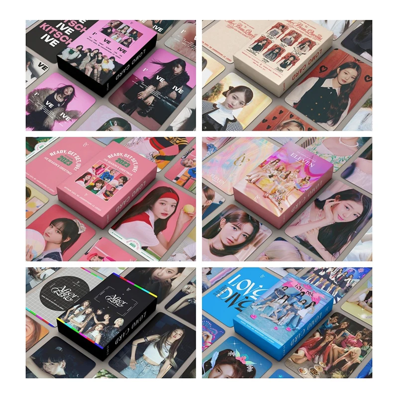 Álbum de fotos de IVE Idol de Kpop, 54 piezas, tarjetas pequeñas impresas, grupo de chicas, colección de Fans, regalos, álbum de ambiente