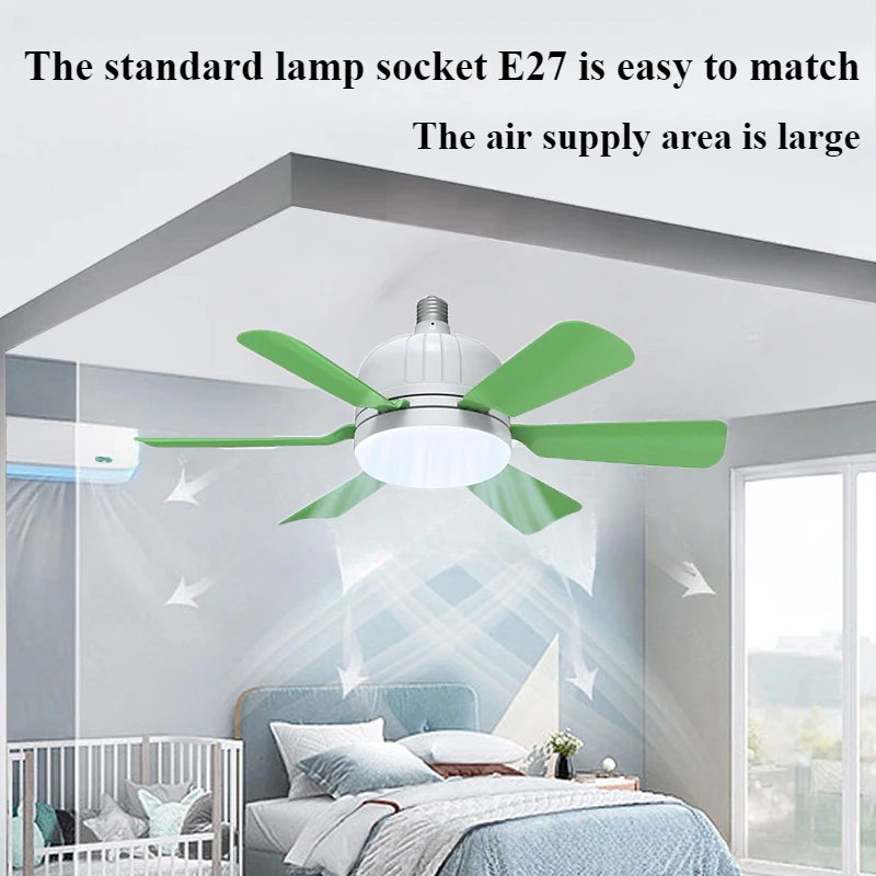 Indoor Ceiling Fans with Lights E27 Dimmable Remote&Wall Control 3 Wind Speed Adjustable Memory Function for Bedroom Living Room