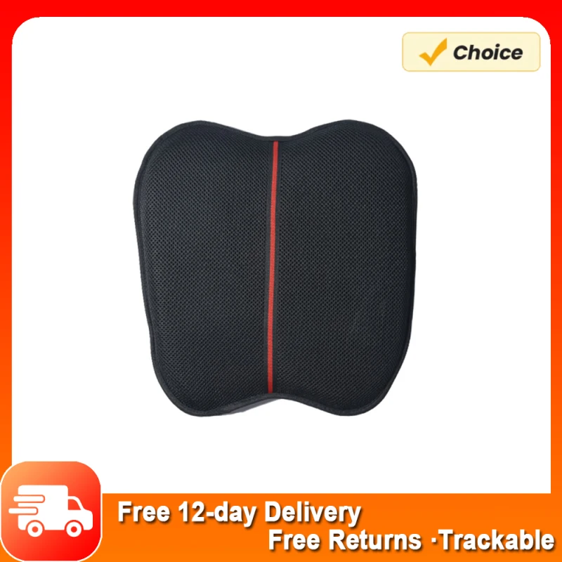 Motorcycle Gel Seat Cushion 3D Honeycomb Breathable Shock-Absorbing Comfortable High Elasticity Gel for Travel Long Rides