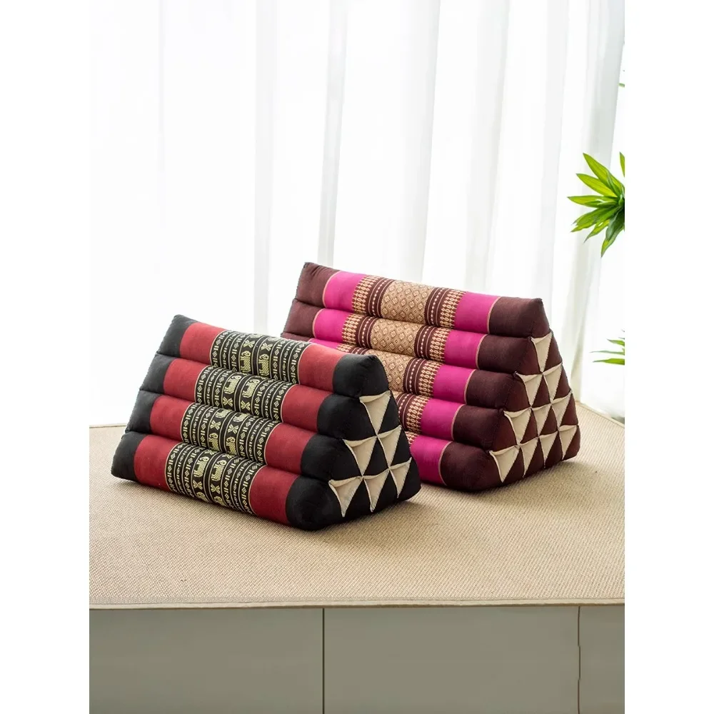 

Thai kapok triangular cushion for home living room, sofa, large backrest, bay window, bedroom, waist pillow, tatami pillow