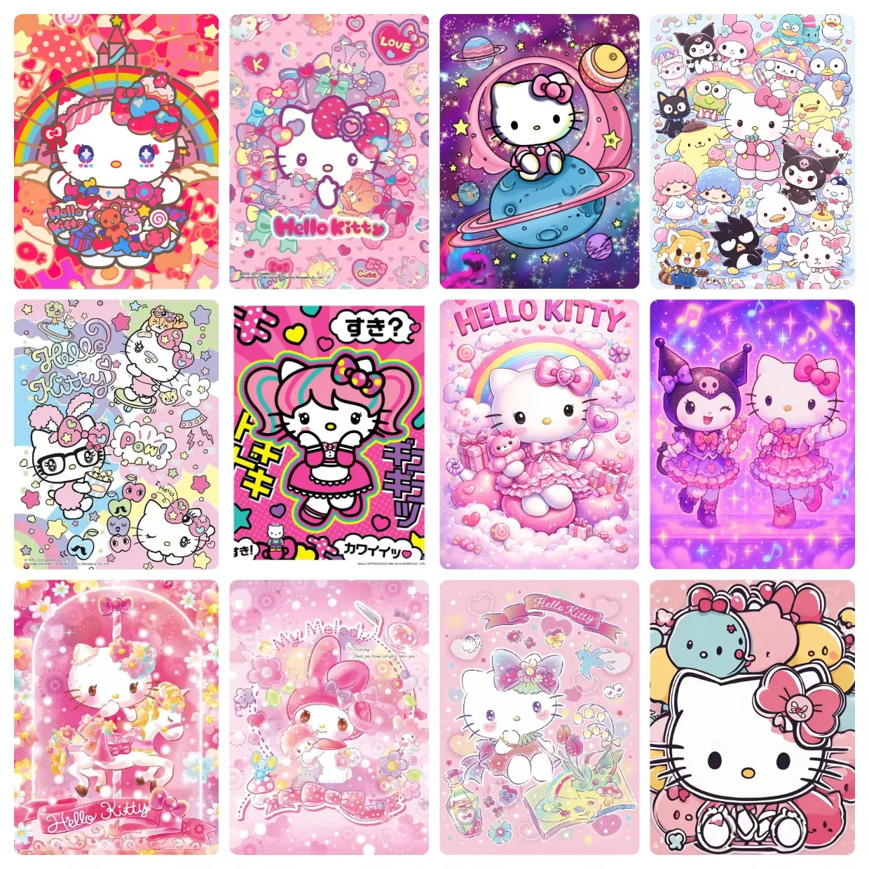 Diamond Painting Sanrio Hello Kitty Mosaic Handmade Artwork Full Round/Square Diamonds Gift Home Decor