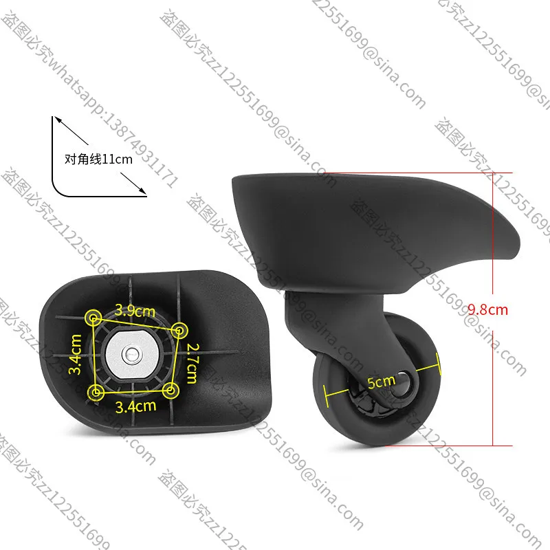 Suitable for Luggage Wheel Replacement, Trolley Case Suitcase Accessories D-238/JD-625, Universal Wheel