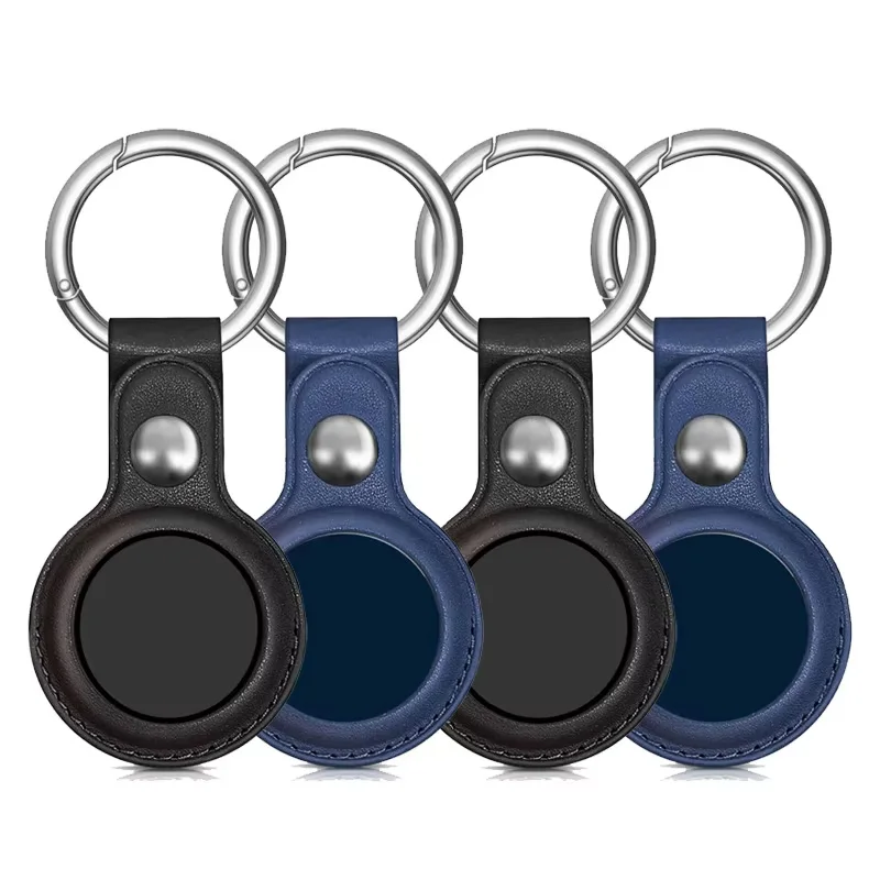 PU lederen tas voor Apple Airtag beschermhoes voor Apple Locator Tracker Anti Lost Device sleutelhanger Tracker accessoires