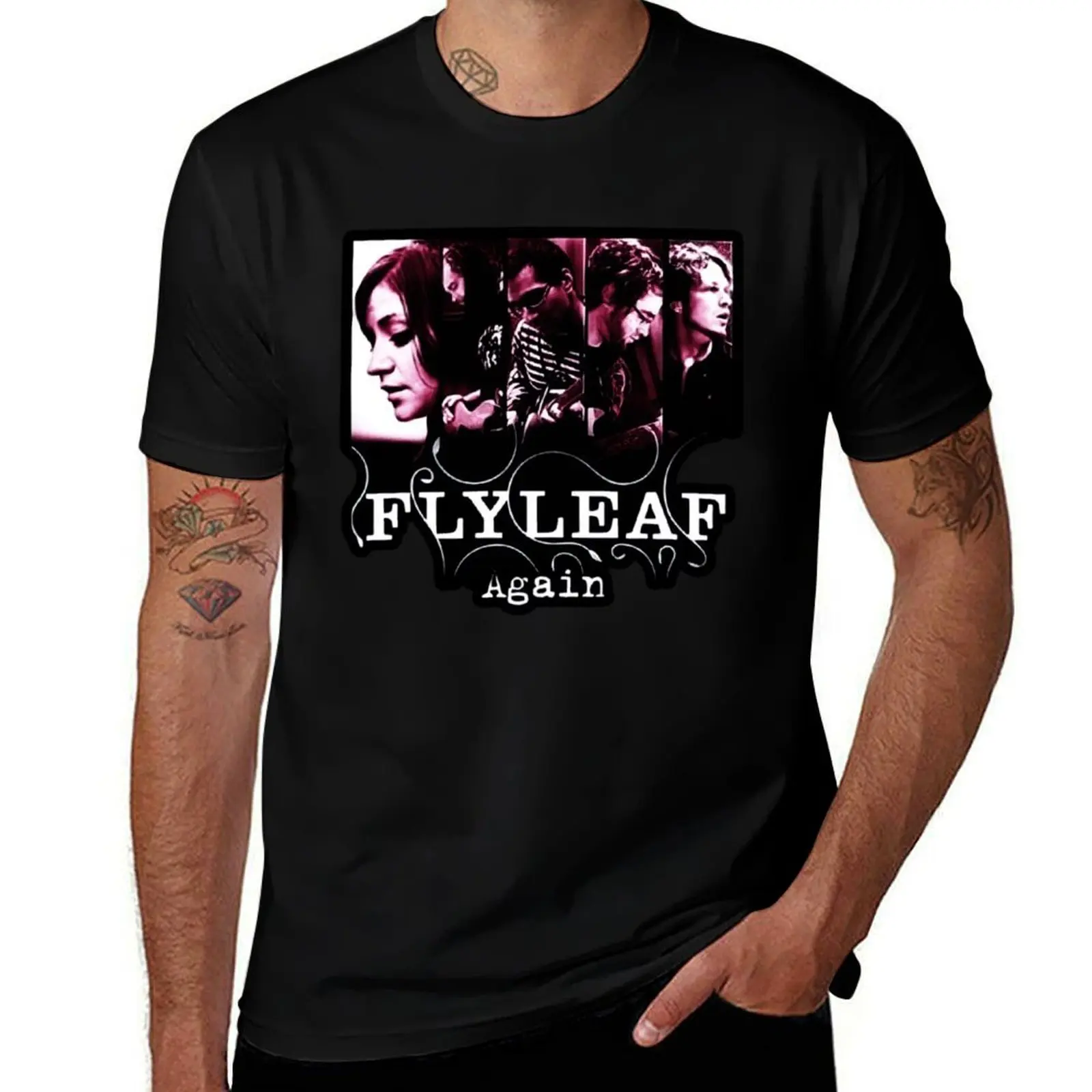 flyleaf again and again happen T-Shirt Summer Print Short Sleeve Tee