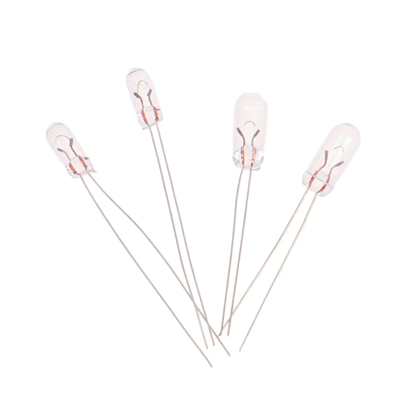 20 pz miniatura 3/4mm 6V 12V lampada lampadina Edison filamento a incandescenza riso lampadina in miniatura