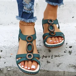 Plus Size 36-43 Shoes for Women Summer Fashion Women Platform Sandals Slip on Comfortable Sandalias Mujer Casual Beach Sandals