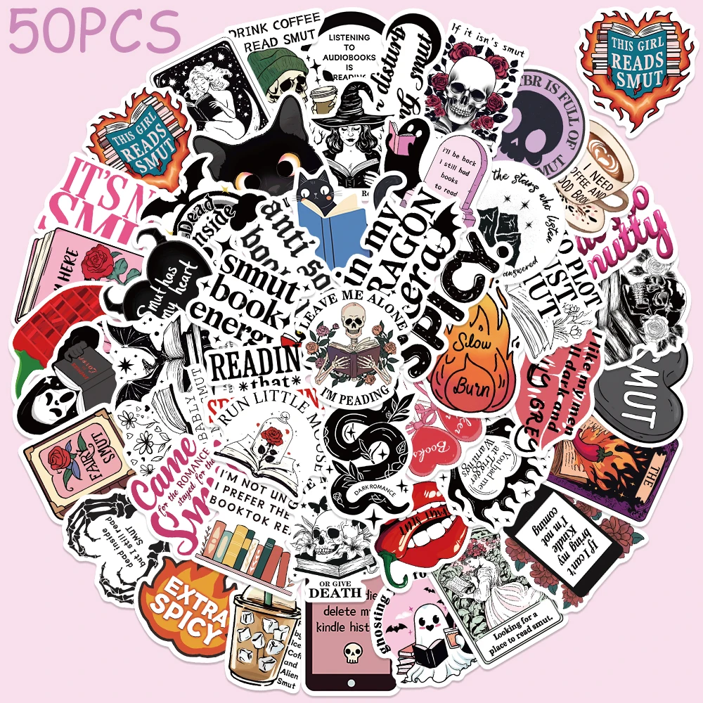 

50pcs Smut Stickers Cartoon Graffiti Decals For Phone Laptop Suitcase Skateboard Refrigerator Waterproof Stickers