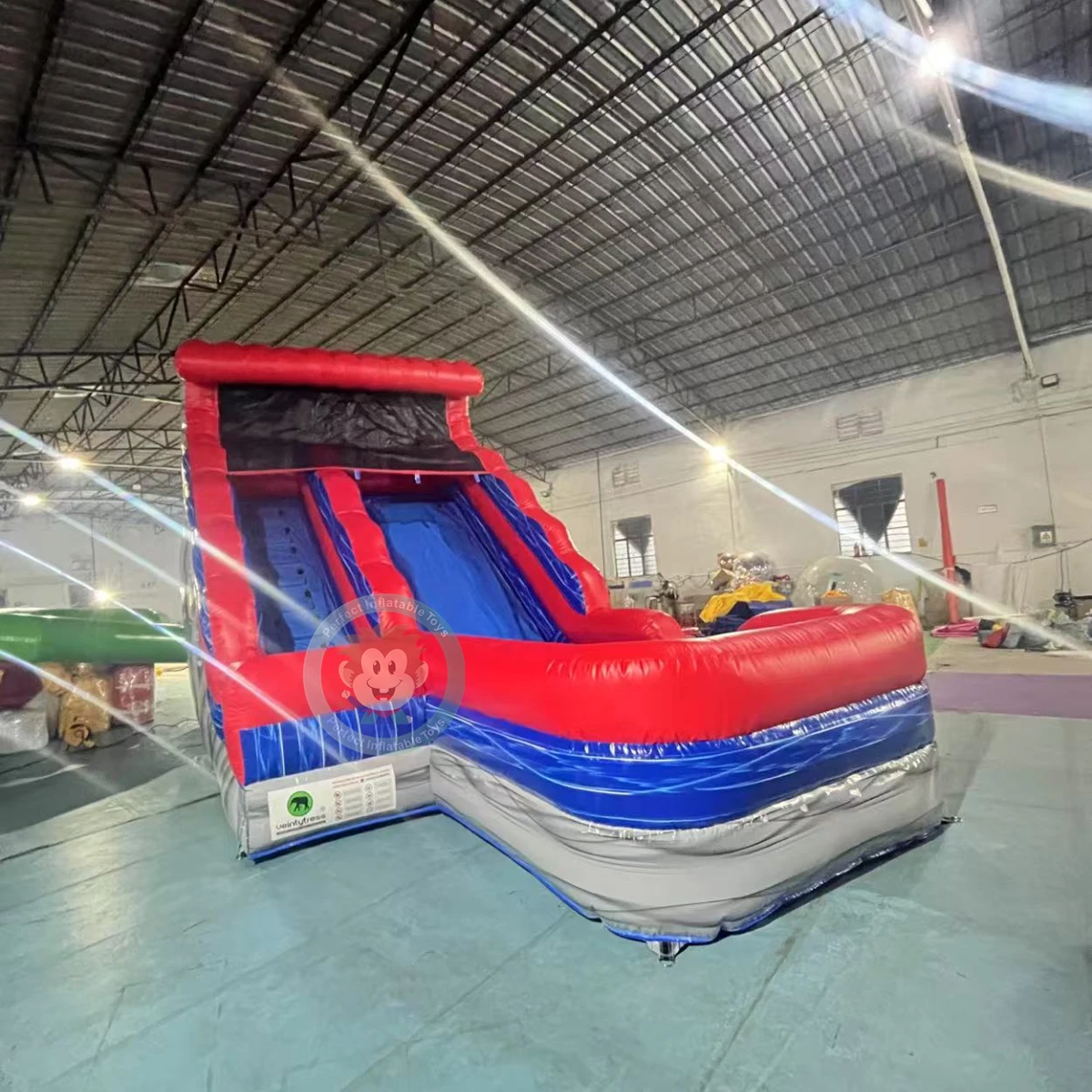 Marble-Themed Commercial Inflatable Bounce House Bouncer Combo for Adults With Water Slide PVC Material Repair Kits Included