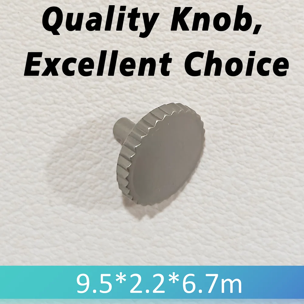 

Engrave Logo Crown 9.5*2.2*6.7m For ST2557 Steel Black Gold 316L stainless steel Precise Screw-in Crowns Replacement Part