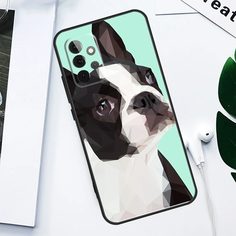 Boston Terrier Dog For Samsung Galaxy A52 A22 A32 A54 A34 A14 A55 A35 A15 A53 A33 A13 A05 A06 A16 Phone Case