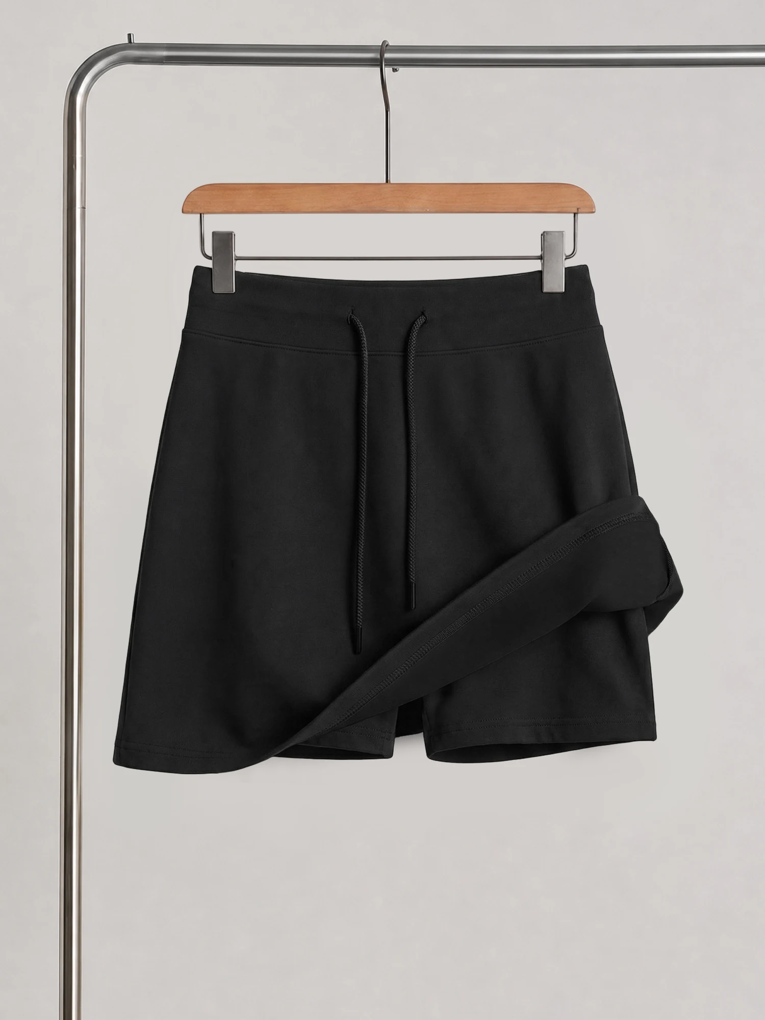 Comfort Casual Skort Women Drawstring High Rise Anti-exposure 2 In 1 Shorts Gym Training Skirt