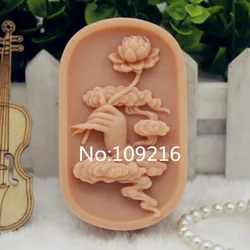1pcs Hand&Lotus&Cloud(zx183) Silicone Handmade Soap Mold Crafts DIY Mould