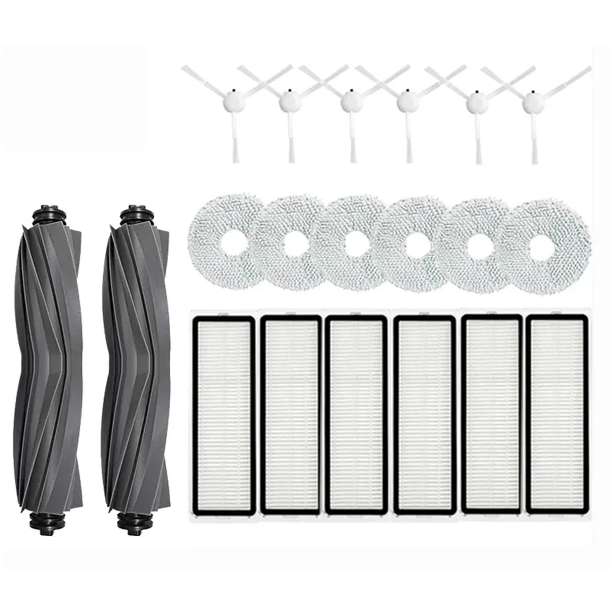 A58E-untuk Dreame Bot L20 Ultra / L20 Ultra X20 Pro Aksesori Suku Cadang Pengganti Sikat Sisi Utama Kantong Debu Pel Filter Hepa