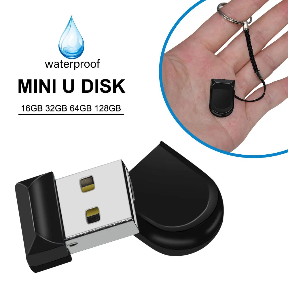

Мини-USB 2.0 флэш-накопитель 128 ГБ пластиковый бизнес-супер крошечный флэш-накопитель 64 ГБ флэш-накопитель 32 ГБ модный черный флэш-накопитель U диск 16 ГБ
