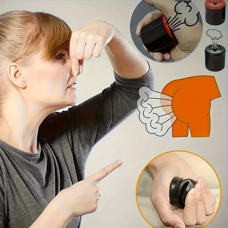 Realistic Fart Sound Toy with Poop Button. Loud Prank Device for Parties & Gag Gifts. Durable Rubber, Portable Gun-Like Design