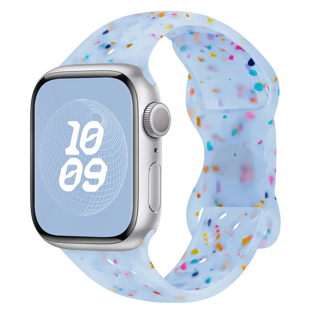 Sport-Silikonarmband für Apple Watch 40 41mm 45mm 44 38 49 Atmungsaktives Armband für iWatch Series 11 10 9 8 7 6 5 3 SE Ultra – Detail 15