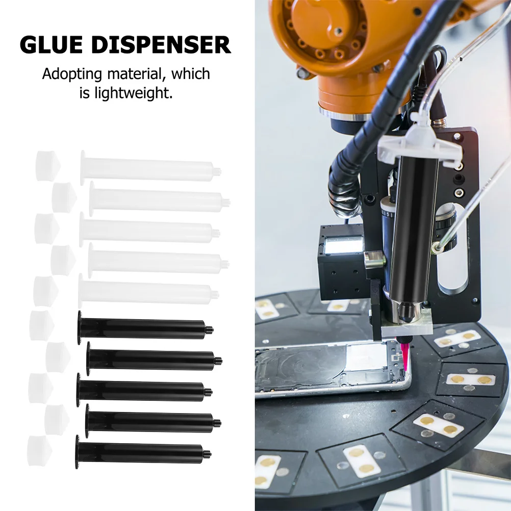 

10pcs Glue Dispenser Syringe 55Cc Industrial Plastic Syringe Disposable Push Style Ergonomic Design Liquid Dispensing Needles
