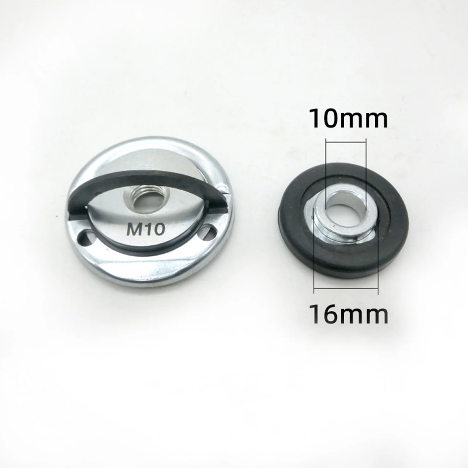 5 Types 2pcs M10 Thread Angle Grinder Inner Outer Flange Nut Set Tools Quick Release Self-Locking Pressing Plate Power Chuck Set