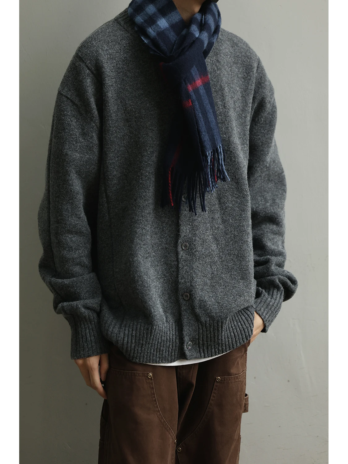 

Retro Japanese Sle Button up Knitwear Casual Loose Fit Men's Women's Spring Autumn Comfortable Sweater Coat Trendy