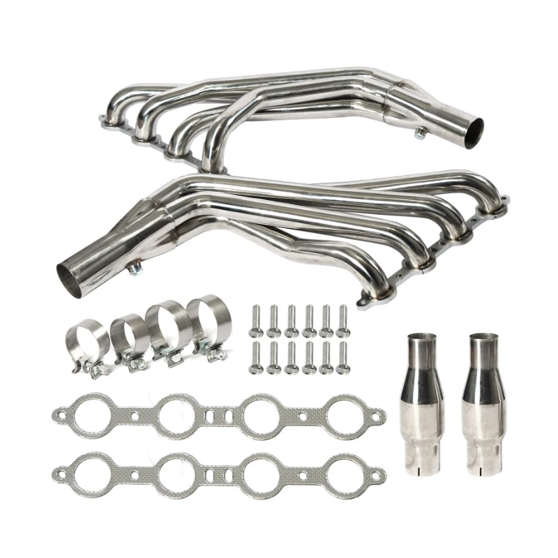 Header Tube panjang Stainless steel manifold untuk pipa knalpot Chevy Camaro 2010-15 SS 6.2L V8