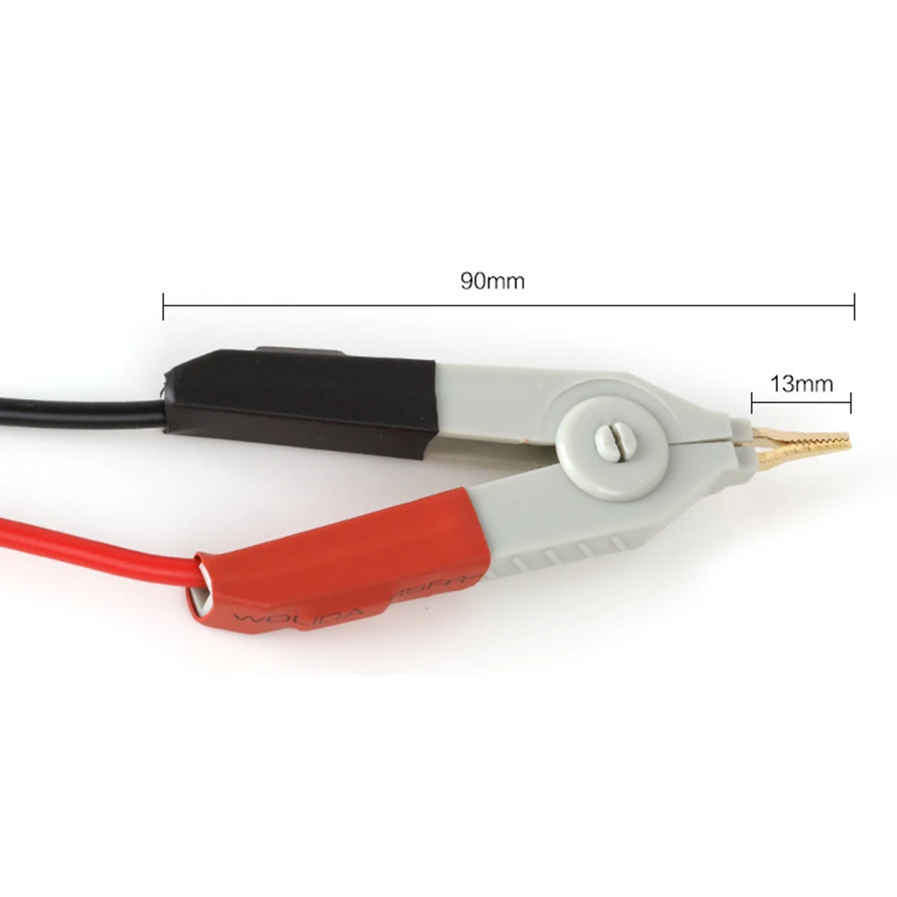 For Capacitor Testing Black Kelvin Test Clip All Copper Test Clip All-copper Material Black And Red Connectors