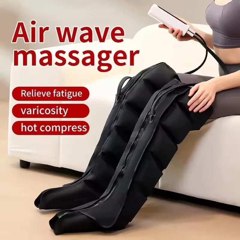 Air Compression Leg Foot Massage 6 Airbag Pneumatic Boots Used for Circulation and Leg Muscle Relaxation to Relieve Varicos Vein