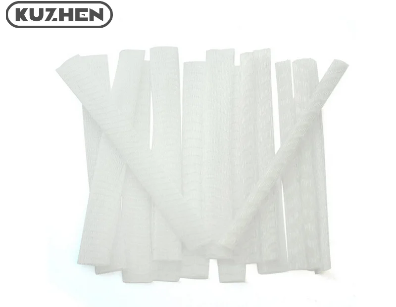 15pcs 1Pack White Make Up Cosmetic Brushes Guard Mesh Protectors Cover