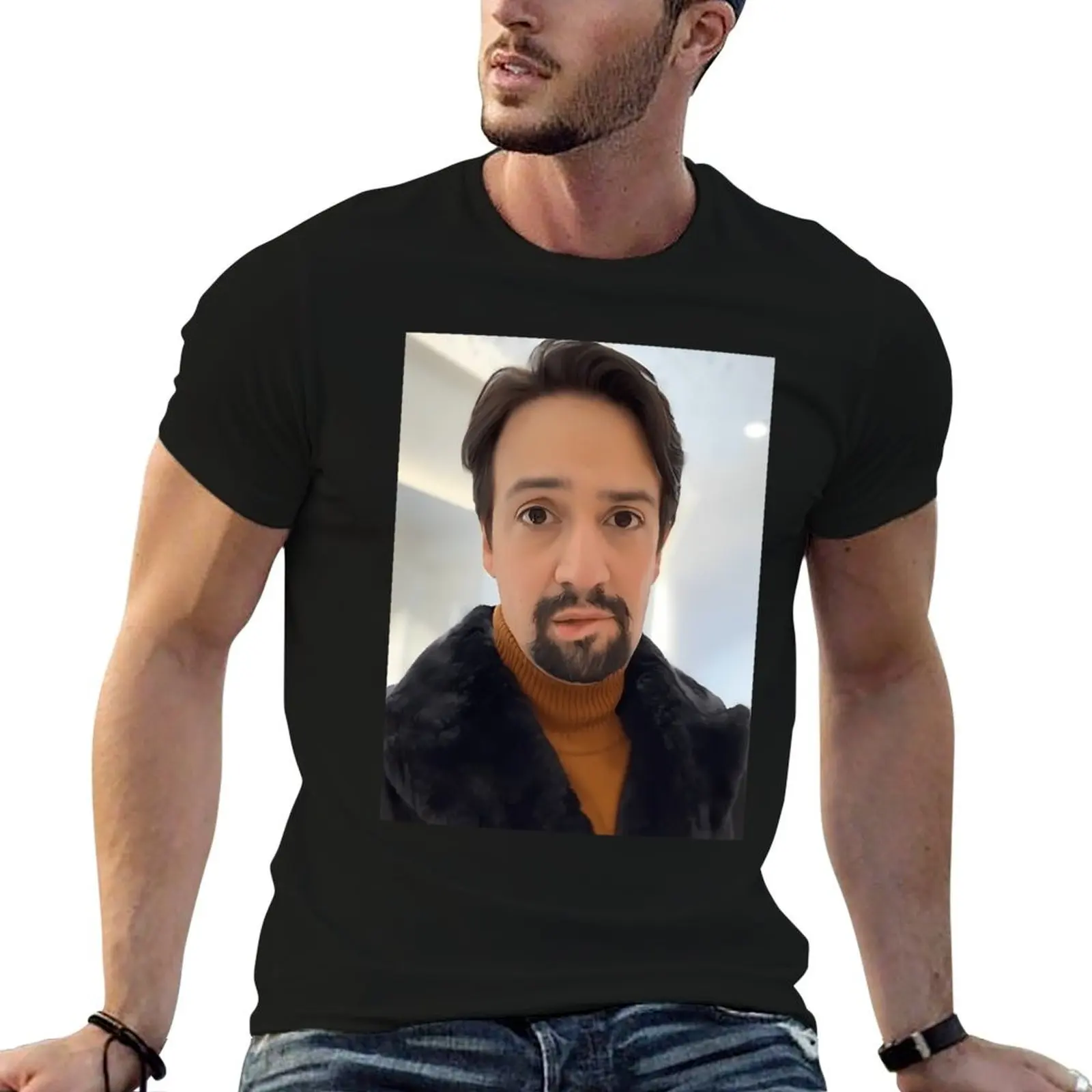 Manuel Miranda Lip Bite Meme T-Shirt t shirt personalised funny t shirts cotton T-Shirt