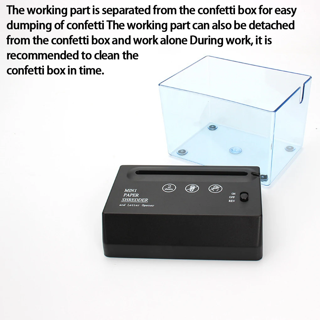 ABS A4 آلات تقطيع يدوية صغيرة منزلية تعمل ببطارية USB آلة تقطيع الورق الكهربائية المحمولة بطارية USB