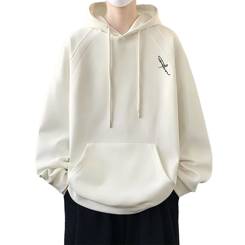 Casual Men's Cotton Hoodies 2026 Spring Autumn Hooded Sweatshirts Outdoor Solid Hoody Tops Clothing Youth Sportswear Pullovers view 5