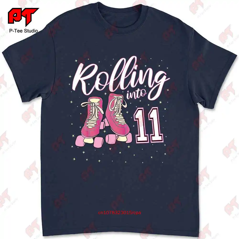 Rolling Into 11 Years Old Girl 11Th Birthday Roller Skate T-shirt 0GX5