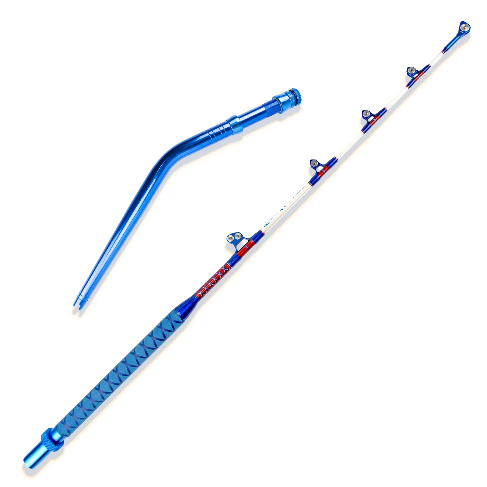 

Deep Sea Trolling Rod Bent Butt Tuna Boat Fishing Trolling Rod Saltwater EVA Handles Big Game Fishing Rod