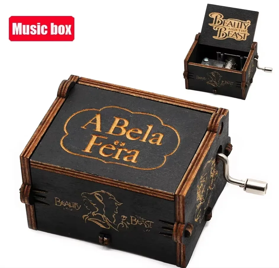 2026 HOT Herdenkingsmuziekdoos Handslinger Vakantiecadeau Kerstcadeau Houten Simpson Muziekdoos Pink Panther Muziekdoos