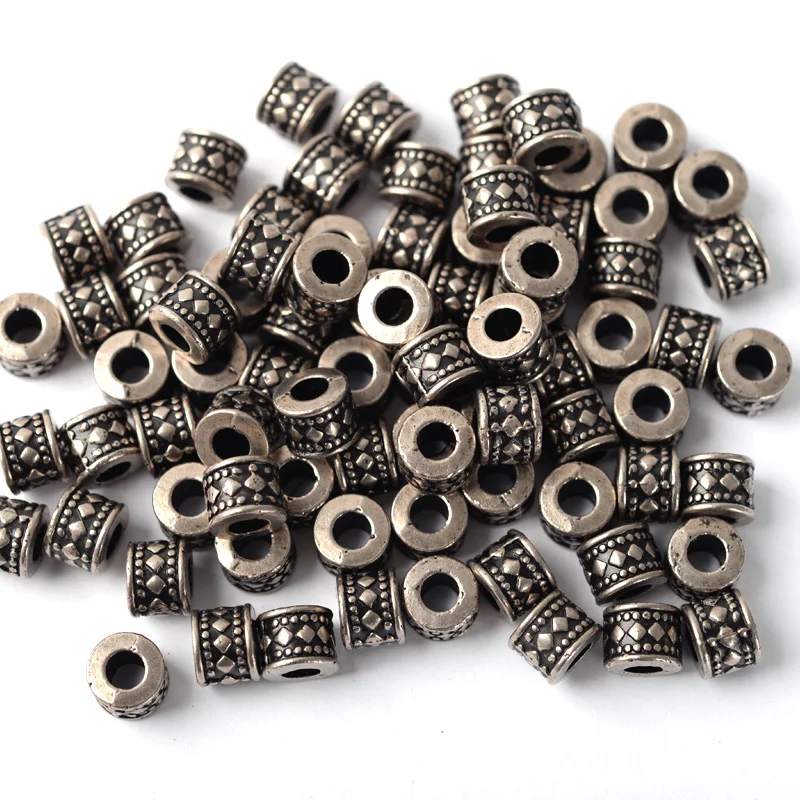 20Pcs 9X7 mm Vintage Corrugated Striped Interlocking Buttons, Zinc Alloy Material, DIY Accessory Making