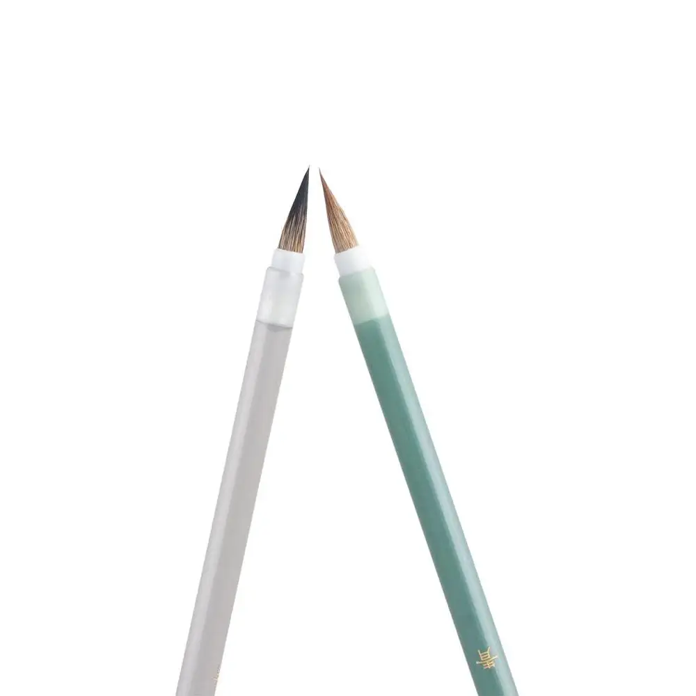 

Китайские кисти с крючком, тонкая кисть для рисования, тонкая золотая четкая кисть для китайской каллиграфии, акриловые волосы волка