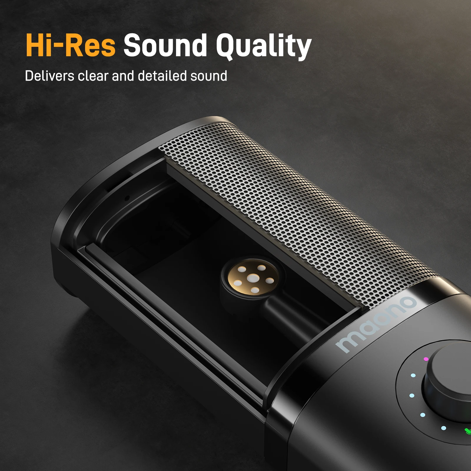 Maono PM450S Condenser Microphone Live Streaming Arm Stand Mute Gain Volume Control Software Noise Cancellation