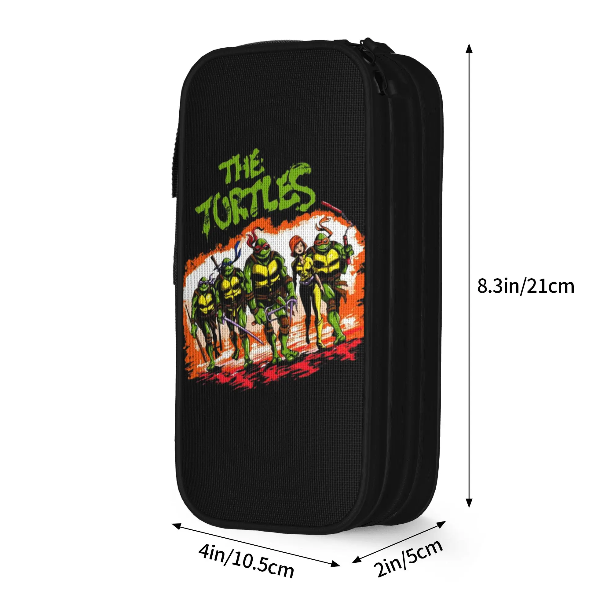 TMNT T-Turtles Vintage Pencil Case Fun  Pen Holder Bags Student Big Capacity School Supplies Gifts Pencilcases
