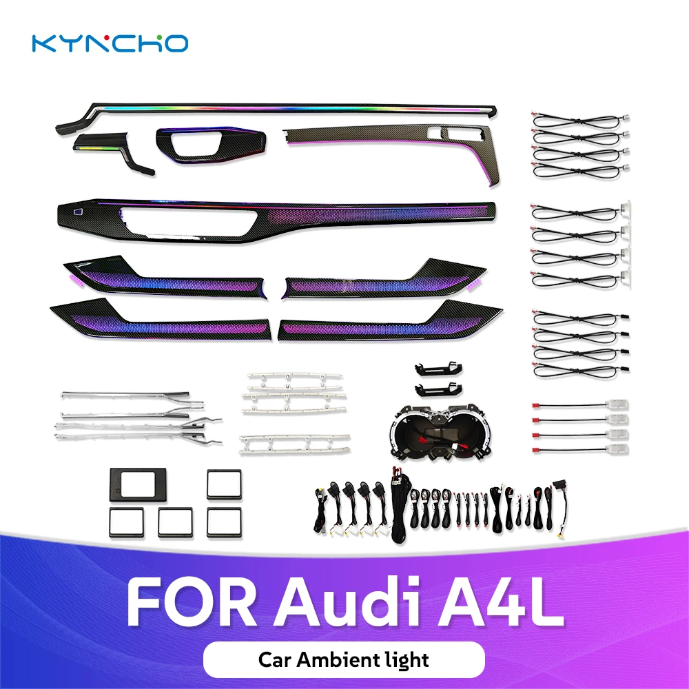 for Audi A4 B9 Interior Lighting LED Intelligent Car Ambient Light Symphony Interior Ambient Neon Light auto interior lighting